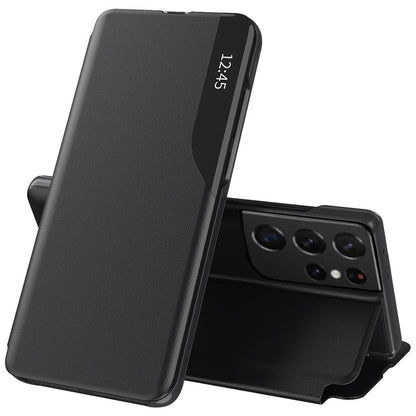 Hoes voor Samsung Galaxy S21 Ultra 5G G998, Techsuit, eFold, Zwart