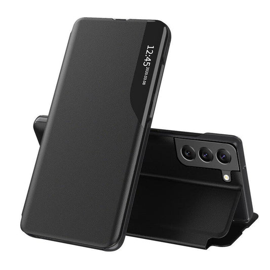 Hoes voor Samsung Galaxy S22 5G S901, Techsuit, eFold, Zwart