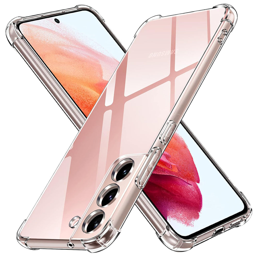 Hoes voor Samsung Galaxy S22 5G S901, Techsuit, Schokbestendig Helder, Transparant