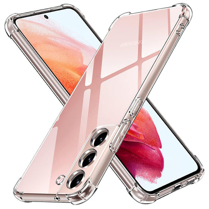 Hoes voor Samsung Galaxy S22 5G S901, Techsuit, Schokbestendig Helder, Transparant