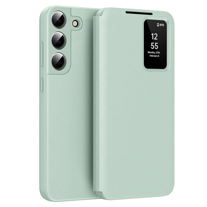 Hoes voor Samsung Galaxy S22+ 5G S906, Techsuit, SmartView, Groen