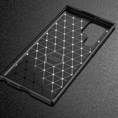 Hoes voor Samsung Galaxy S22 Ultra 5G S908, Techsuit, CarbonFiber, Zwart