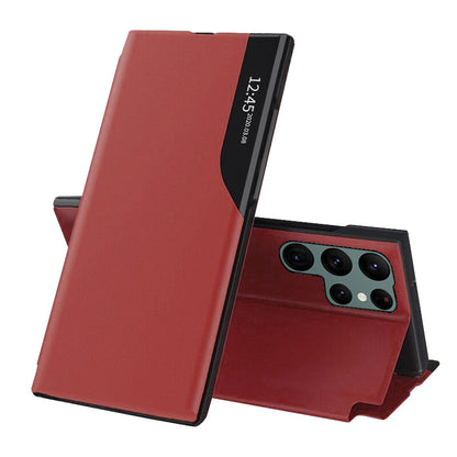 Hoes voor Samsung Galaxy S22 Ultra 5G S908, Techsuit, eFold, Rood