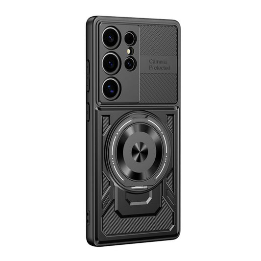 Hoes voor Samsung Galaxy S22 Ultra 5G S908, Techsuit, RuggedCam, Zwart