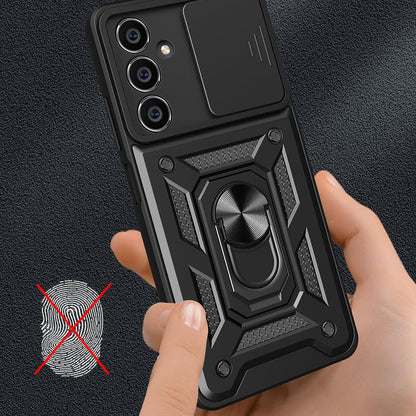 Hoes voor Samsung Galaxy S23 FE S711, Techsuit, CamShield, Zwart
