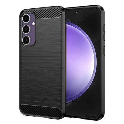 Hoes voor Samsung Galaxy S23 FE S711, Techsuit, Carbon, Zwart