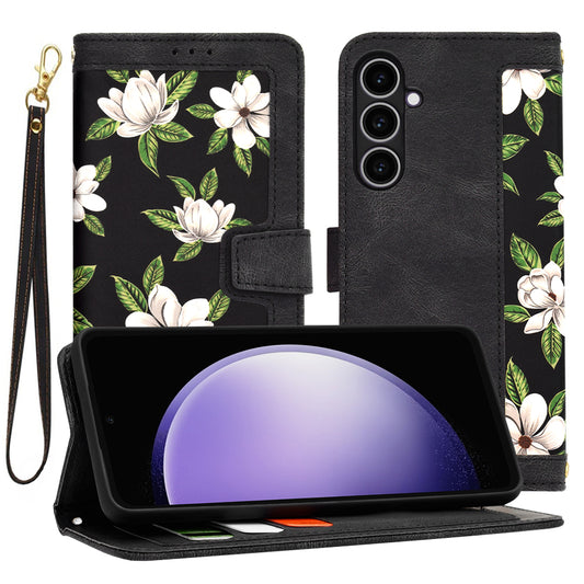 Hoes voor Samsung Galaxy S23 FE S711, Techsuit, FlipCraft, Zwart