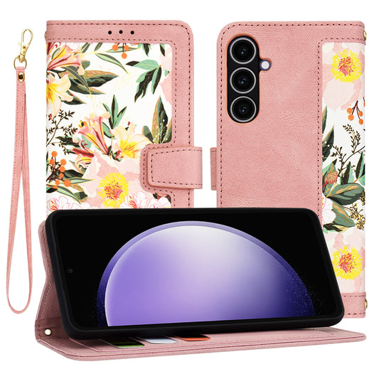 Hoes voor Samsung Galaxy S23 FE S711, Techsuit, FlipCraft, Roze
