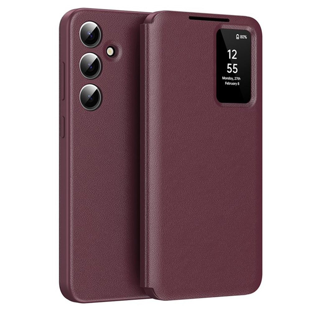Hoes voor Samsung Galaxy S23 FE S711, Techsuit, SmartView, Rood