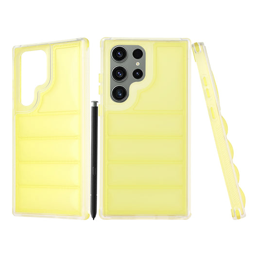 Hoes voor Samsung Galaxy S23 FE S711, Techsuit, Wave Shield, Geel
