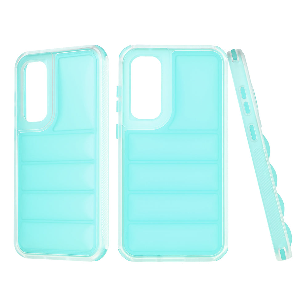 Hoesje voor Samsung Galaxy S23 FE S711, Techsuit, Wave Shield, Turkoois