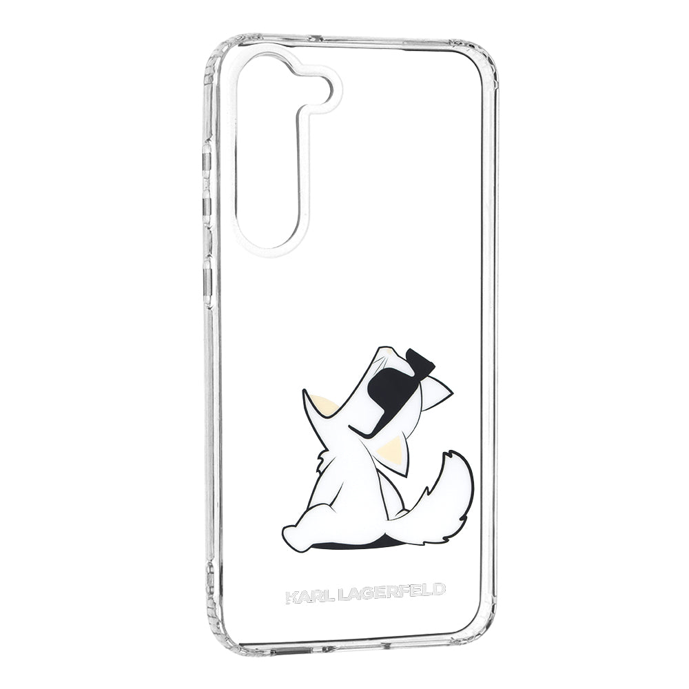 Hoes voor Samsung Galaxy S23+ S916, Karl Lagerfeld, Choupette Eat, Transparant