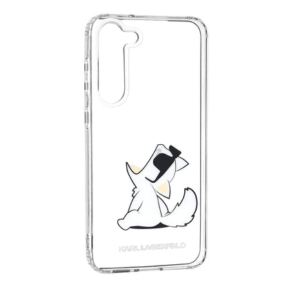 Hoes voor Samsung Galaxy S23+ S916, Karl Lagerfeld, Choupette Eat, Transparant