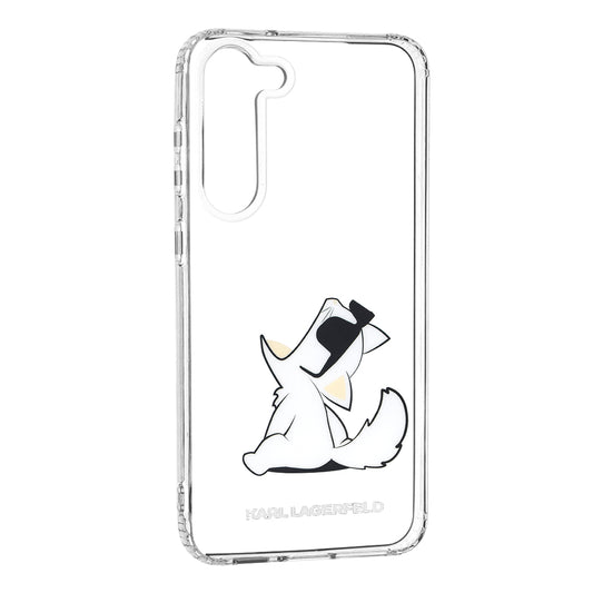 Hoes voor Samsung Galaxy S23+ S916, Karl Lagerfeld, Choupette Eat, Transparant