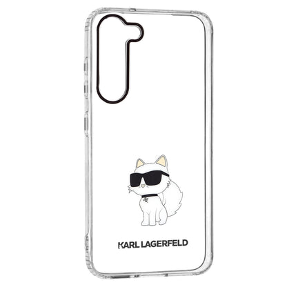Hoes voor Samsung Galaxy S23+ S916, Karl Lagerfeld, Ikonik Choupette, Transparant