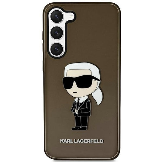Hoes voor Samsung Galaxy S23+ S916, Karl Lagerfeld, Ikonik Karl, Zwart
