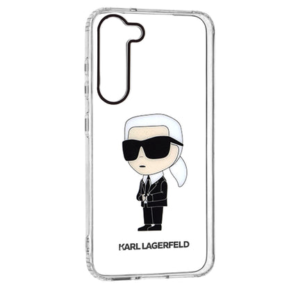 Hoes voor Samsung Galaxy S23+ S916, Karl Lagerfeld, Ikonik Karl, Transparant
