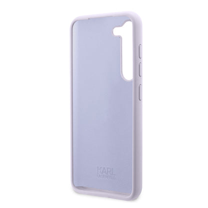 Case for Samsung Galaxy S23+ S916, Karl Lagerfeld, Ikonik Karl Silicone, Purple