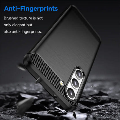 Hoes voor Samsung Galaxy S23+ S916, Techsuit, Carbon, Zwart