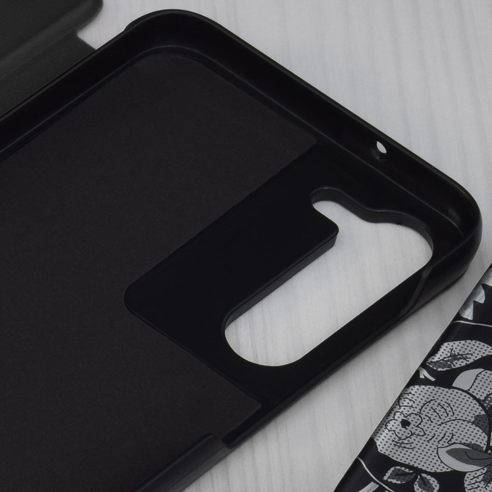 Hoes voor Samsung Galaxy S23+ S916, Techsuit, eFold, Zwart