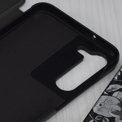 Hoes voor Samsung Galaxy S23+ S916, Techsuit, eFold, Zwart