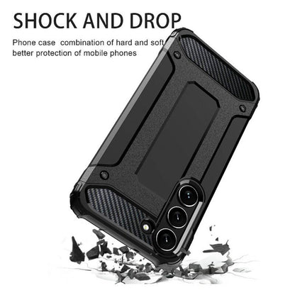 Hoes voor Samsung Galaxy S23+ S916, Techsuit, Hybrid Armor, Zwart