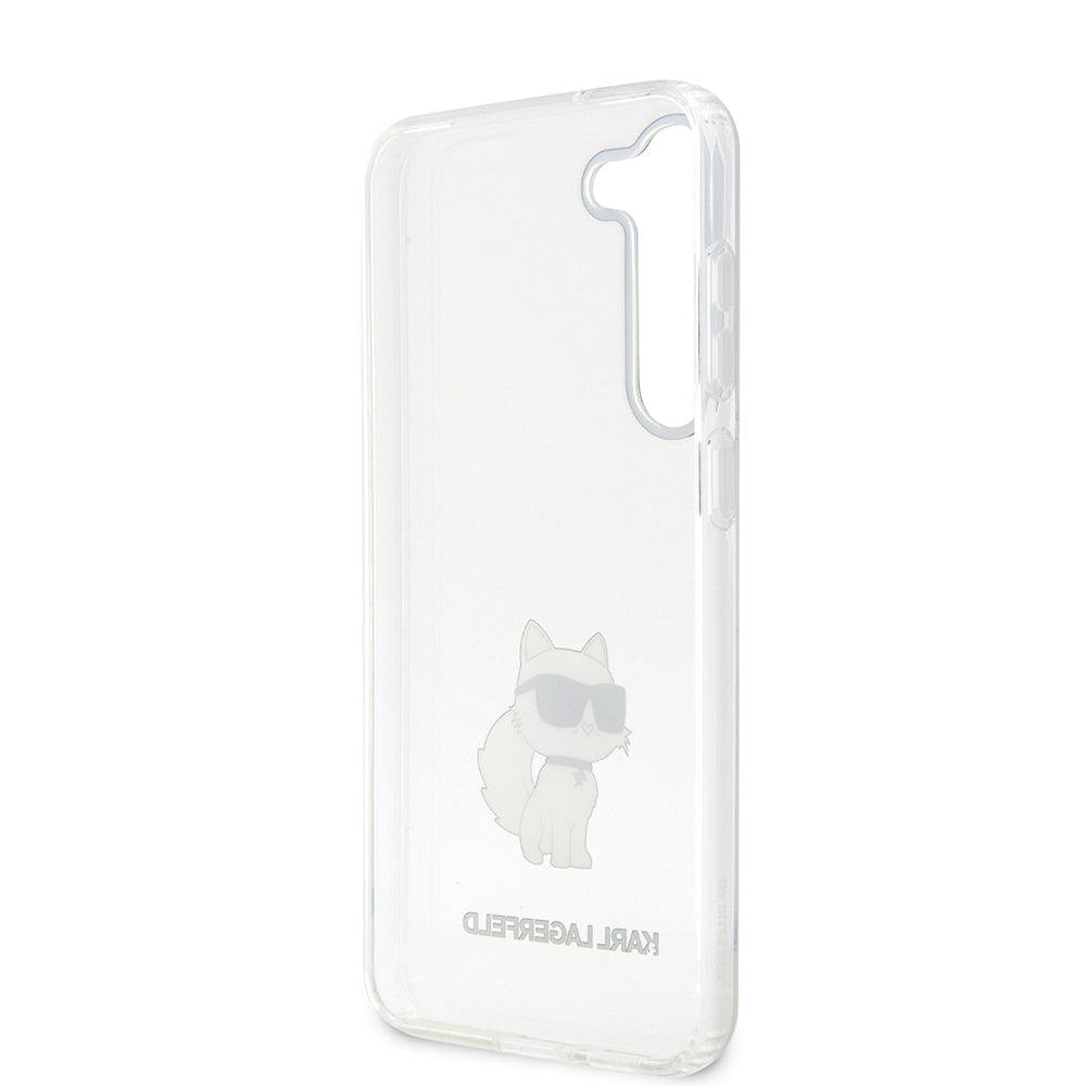 Hoes voor Samsung Galaxy S23 S911, Karl Lagerfeld, Ikonik Choupette, Transparant