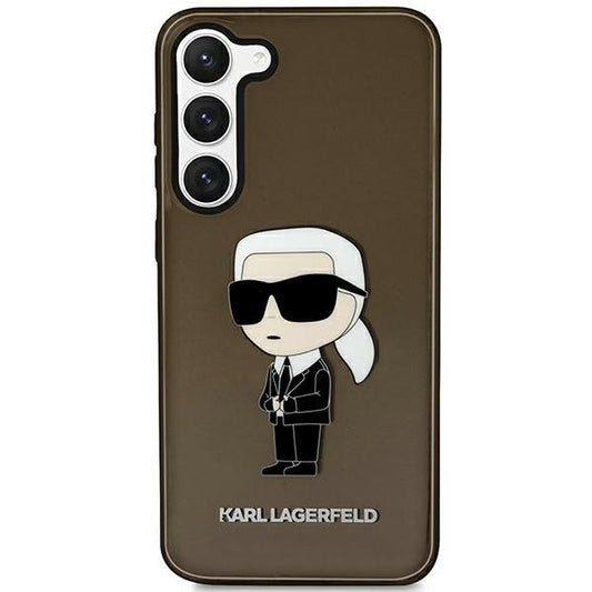 Hoes voor Samsung Galaxy S23 S911, Karl Lagerfeld, Ikonik Karl, Zwart