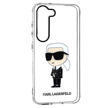 Hoes voor Samsung Galaxy S23 S911, Karl Lagerfeld, Ikonik Karl, Transparant