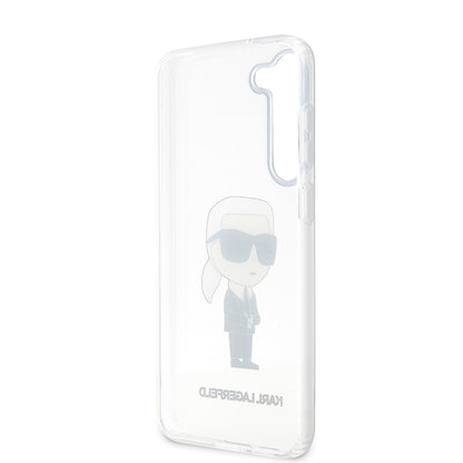 Hoes voor Samsung Galaxy S23 S911, Karl Lagerfeld, Ikonik Karl, Transparant
