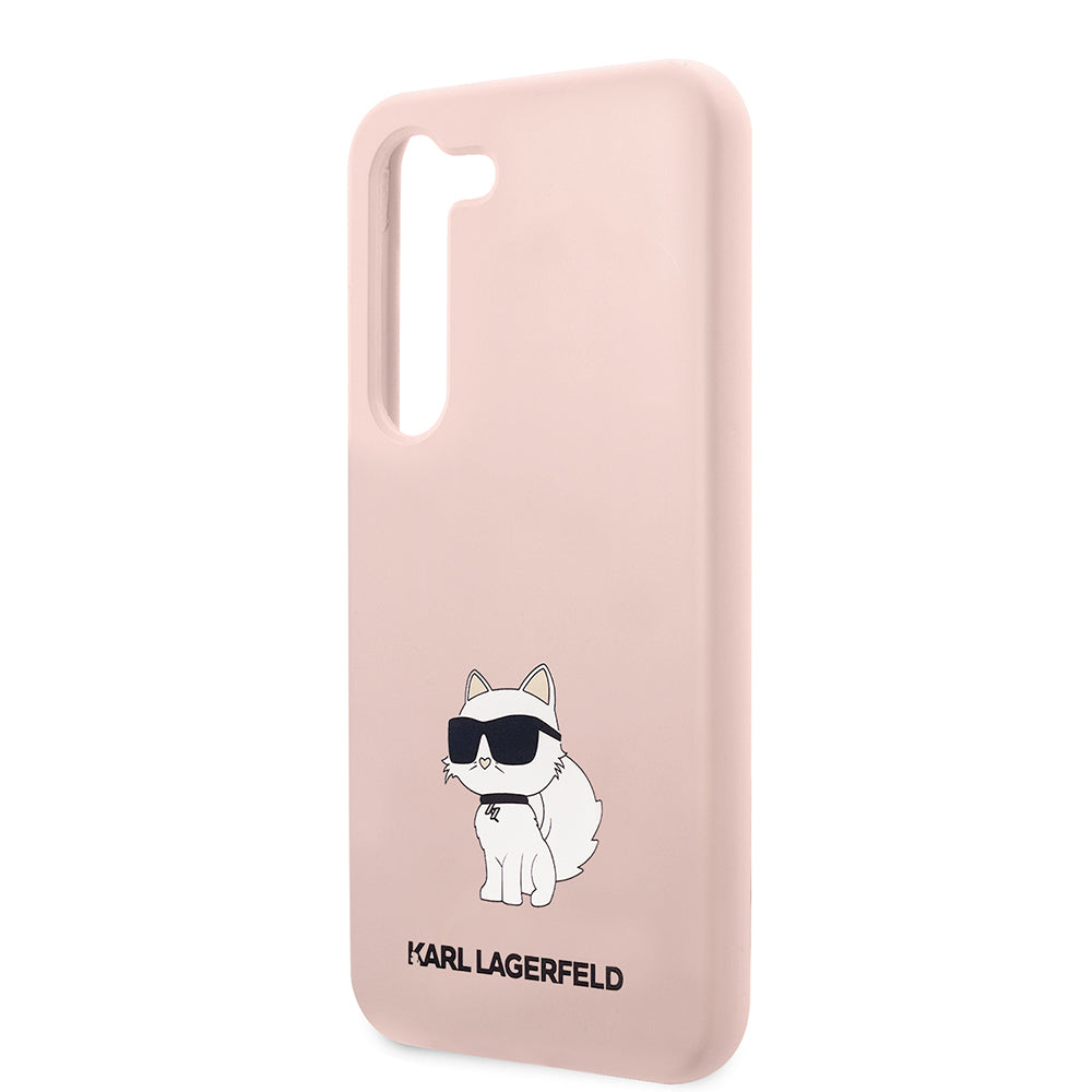 Case for Samsung Galaxy S23 S911, Karl Lagerfeld, Choupette Silicone, Pink