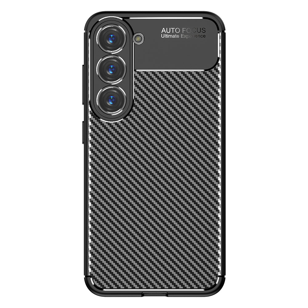 Case for Samsung Galaxy S23 S911, Techsuit, CarbonFiber, Black