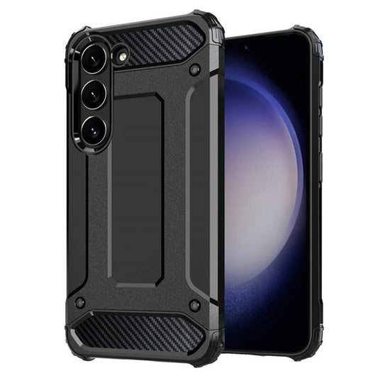 Hoes voor Samsung Galaxy S23 S911, Techsuit, Hybrid Armor, Zwart