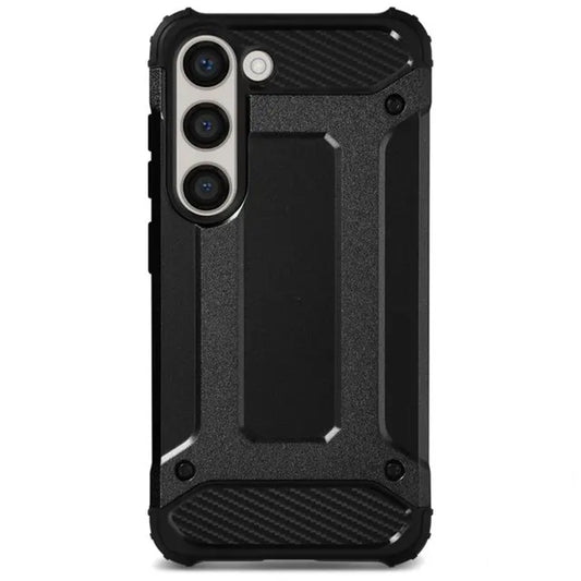 Hoes voor Samsung Galaxy S23 S911, Techsuit, Hybrid Armor, Zwart