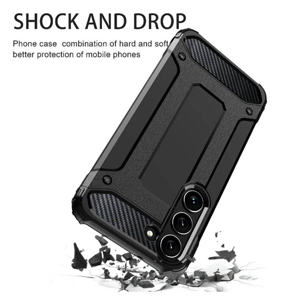Case for Samsung Galaxy S23 S911, Techsuit, Hybrid Armor, Black