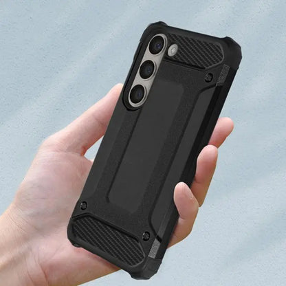 Case for Samsung Galaxy S23 S911, Techsuit, Hybrid Armor, Black