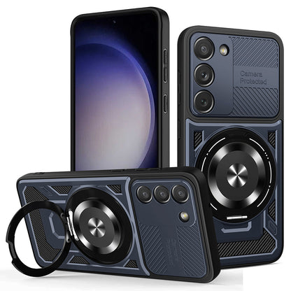 Hoes voor Samsung Galaxy S23 S911, Techsuit, RuggedCam, Blauw