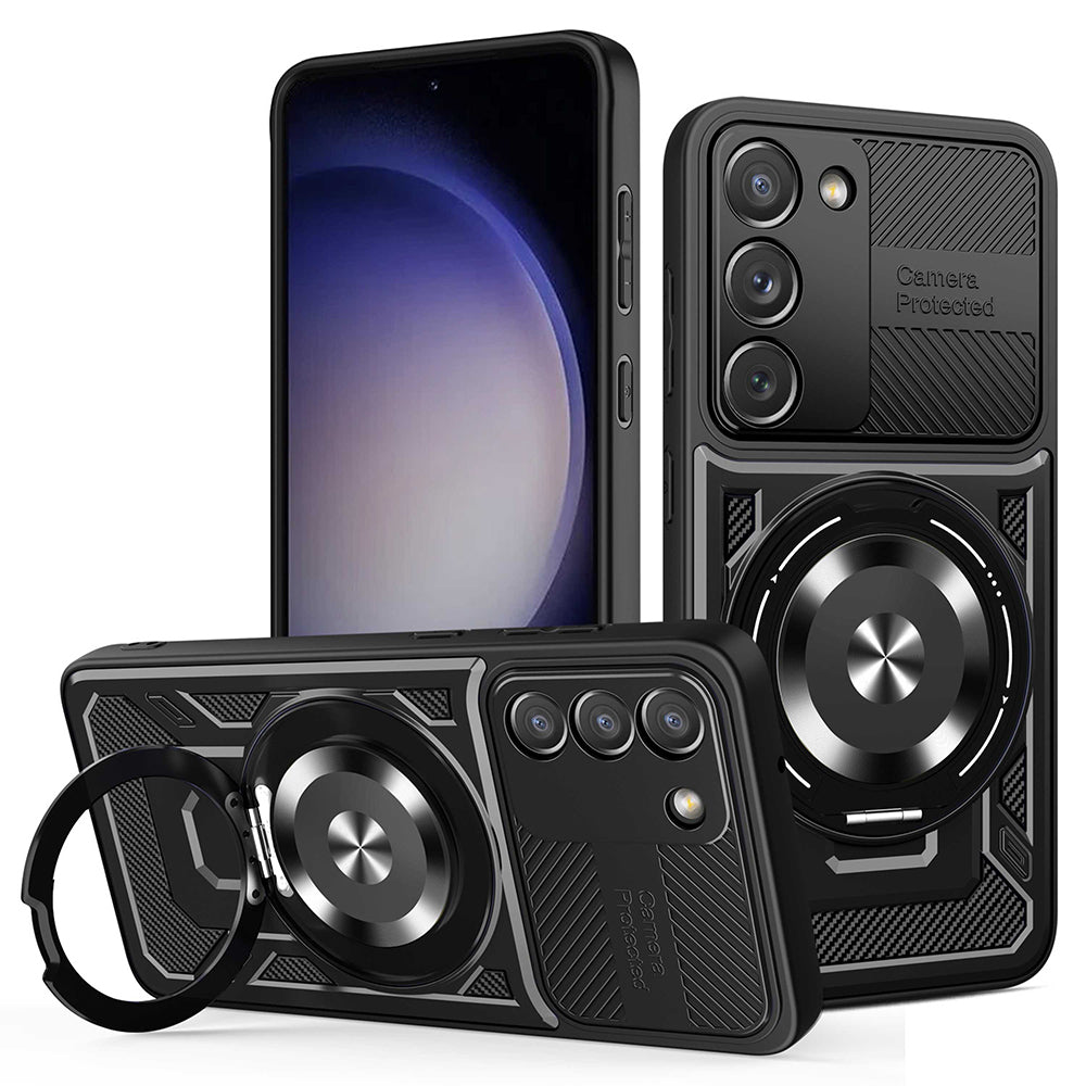 Hoes voor Samsung Galaxy S23 S911, Techsuit, RuggedCam, Zwart