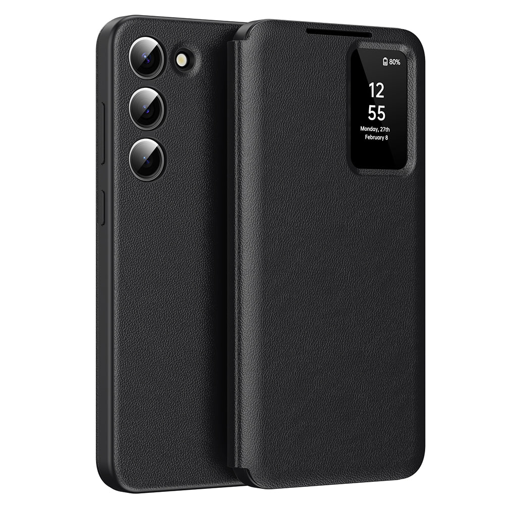 Case for Samsung Galaxy S23 S911, Techsuit, SmartView, Black