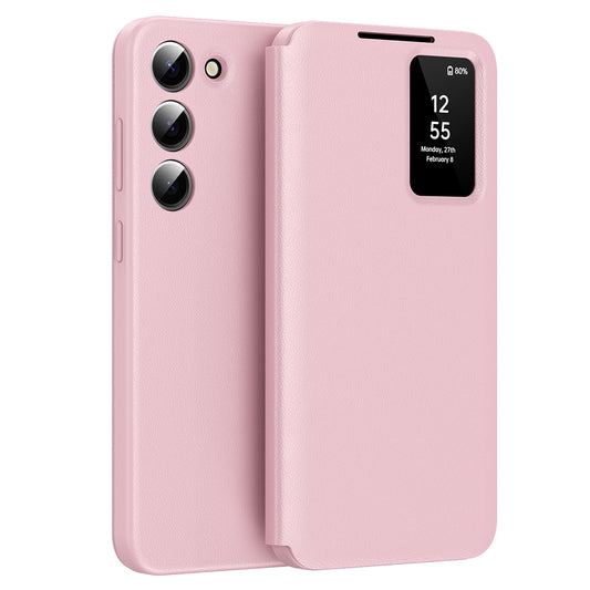 Hoes voor Samsung Galaxy S23 S911, Techsuit, SmartView, Roze