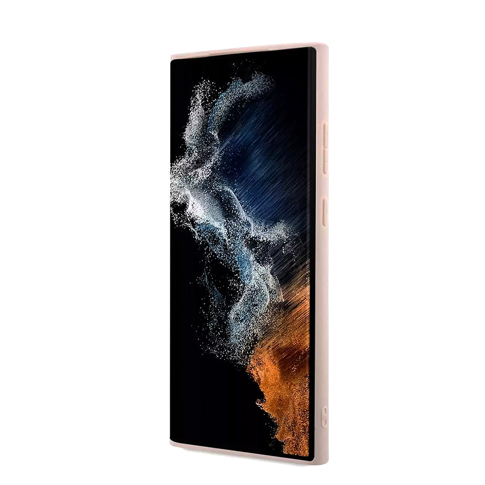 Hoesje voor Samsung Galaxy S23 Ultra S918, Guess, 4G Big Logo, Roze