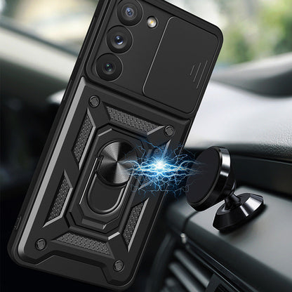Hoes voor Samsung Galaxy S23 Ultra S918, Techsuit, CamShield, Zwart