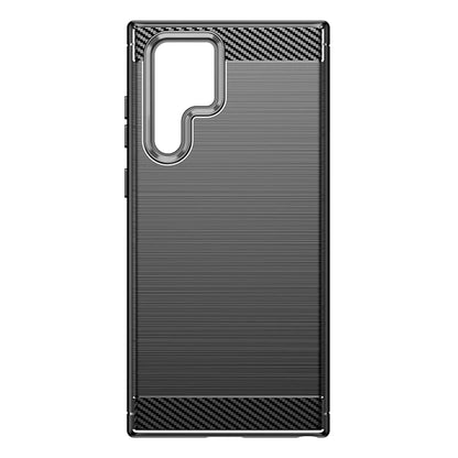 Hoes voor Samsung Galaxy S23 Ultra S918, Techsuit, Carbon, Zwart