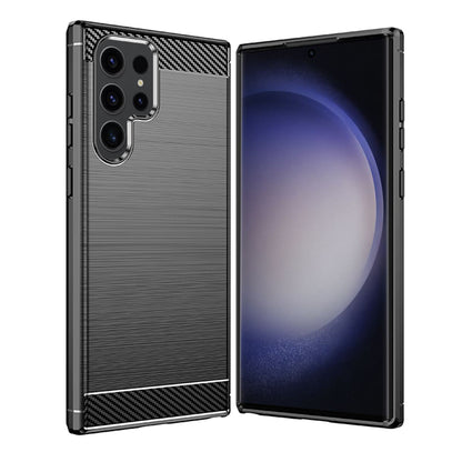Hoes voor Samsung Galaxy S23 Ultra S918, Techsuit, Carbon, Zwart