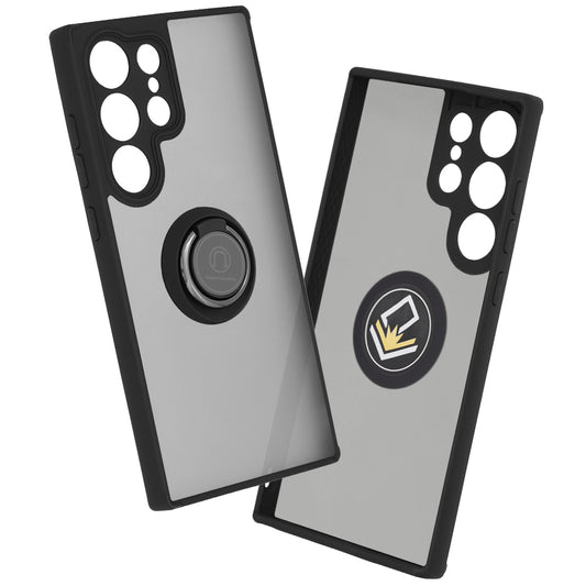 Hoes voor Samsung Galaxy S23 Ultra S918, Techsuit, Glinth, Zwart