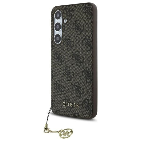 Hoes voor Samsung Galaxy S24 FE S721, Guess, 4G Charm, Bruin