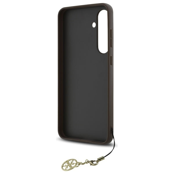 Hoes voor Samsung Galaxy S24 FE S721, Guess, 4G Charm, Bruin