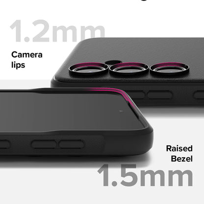 Hoes voor Samsung Galaxy S24 FE S721, Ringke, Onyx, Zwart