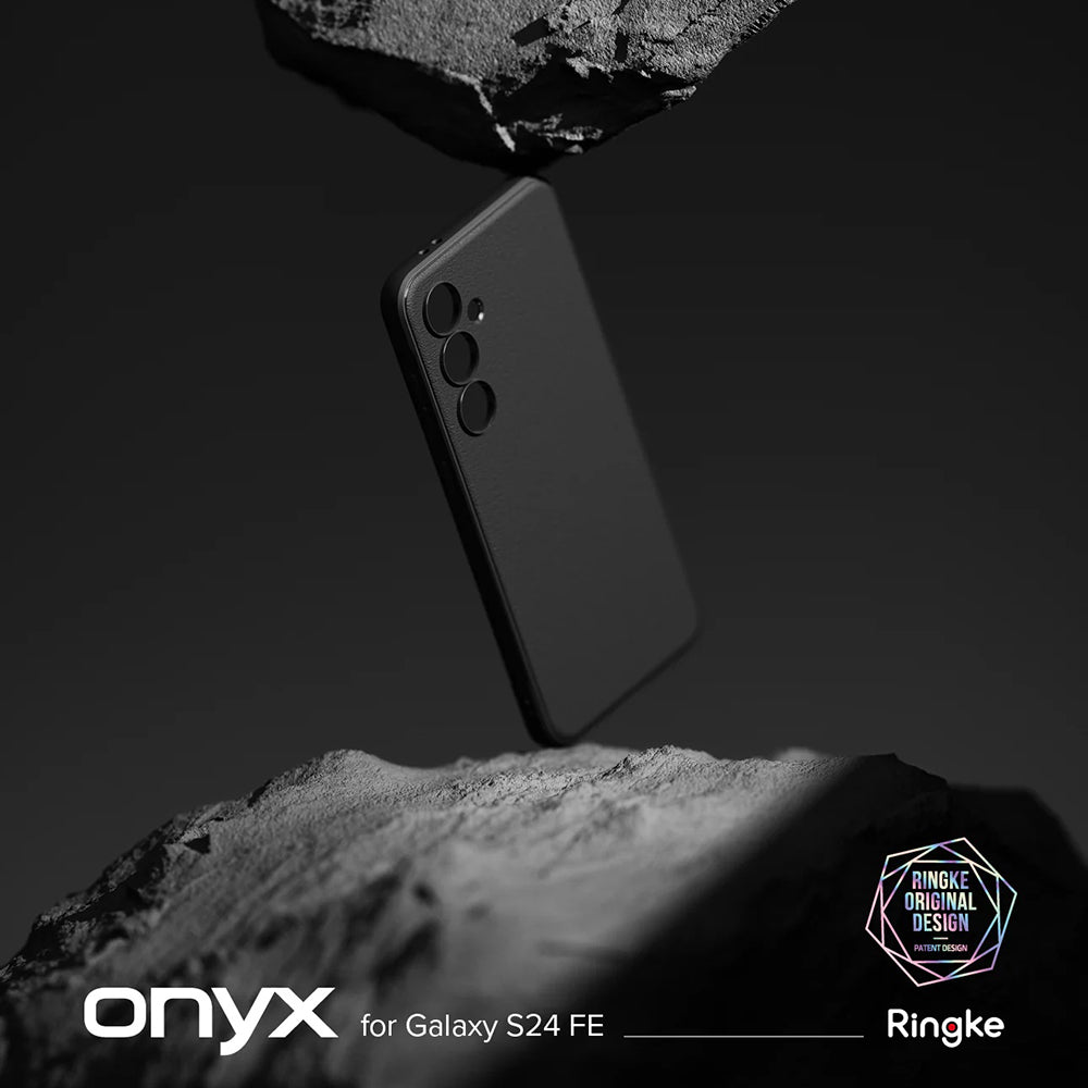 Hoes voor Samsung Galaxy S24 FE S721, Ringke, Onyx, Zwart