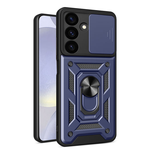 Hoes voor Samsung Galaxy S24 FE S721, Techsuit, CamShield, Blauw
